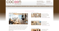 Desktop Screenshot of cocoonurbandayspa.com